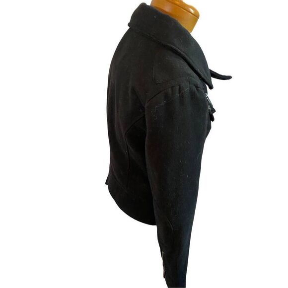 Faux Fur size medium biker | zipper jacket | zipper bomber jacket | market jacke - Picture 7 of 8